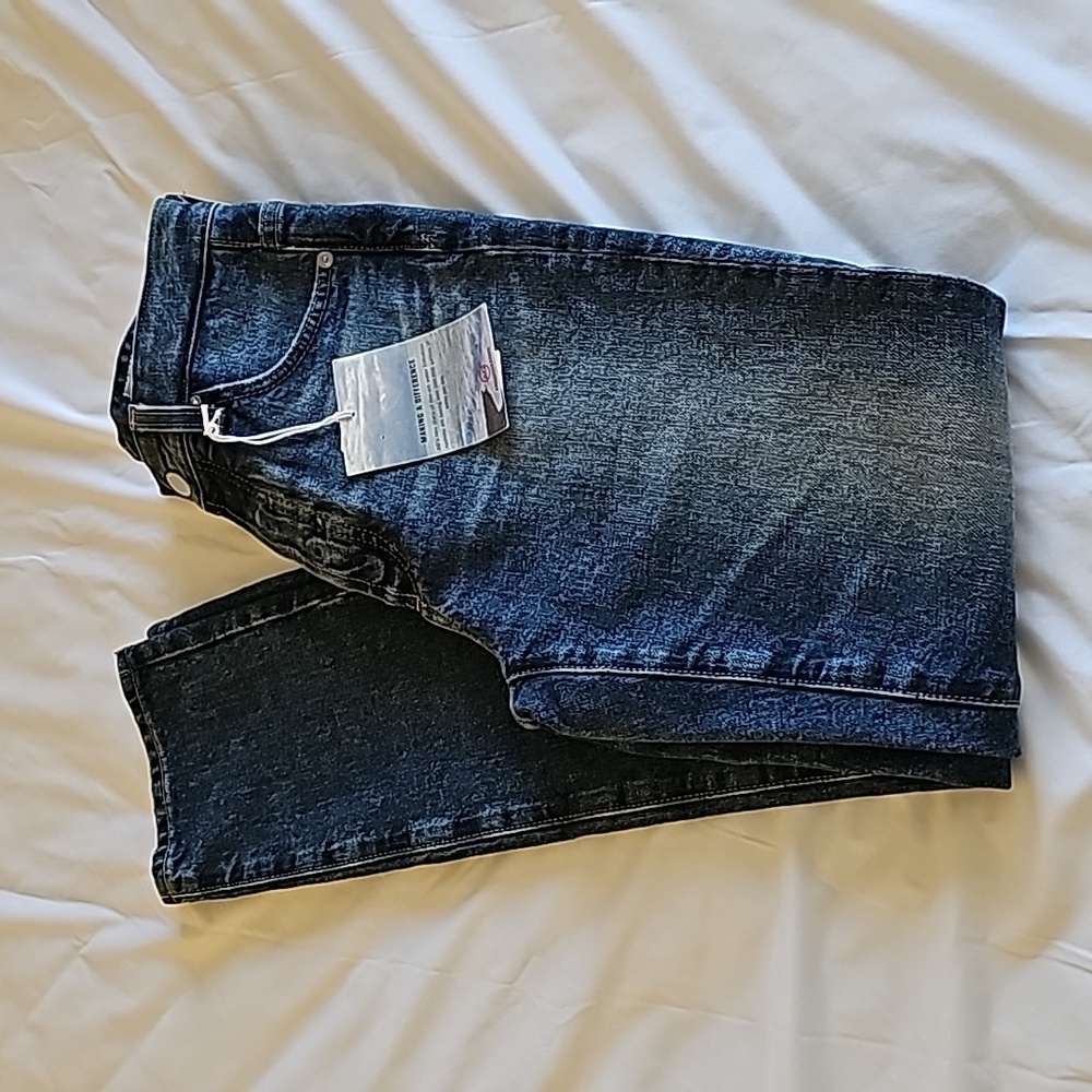 AG Contour 360 Alexxis Slim High Rise Vintage Slim Sz 24R Button Fly Str…